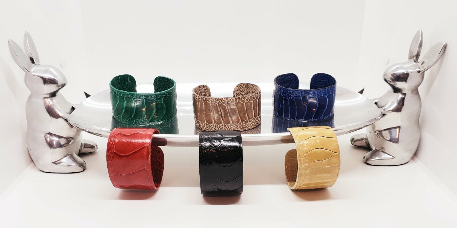 Cuff Ostrich Shin Leather - 1.5"