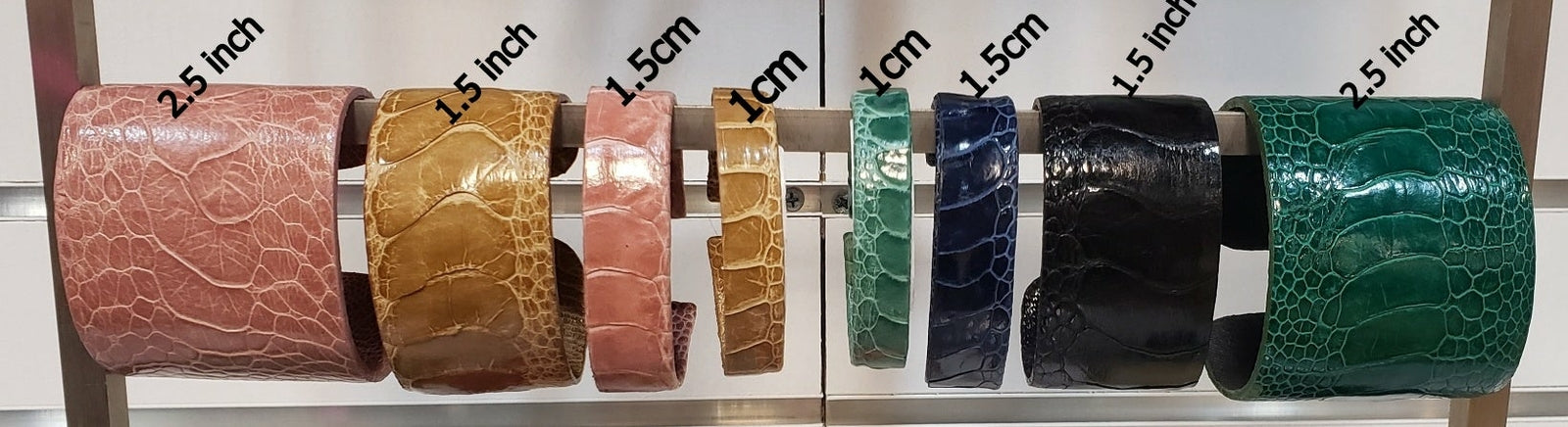 Cuff Ostrich Shin Leather - 1.5"