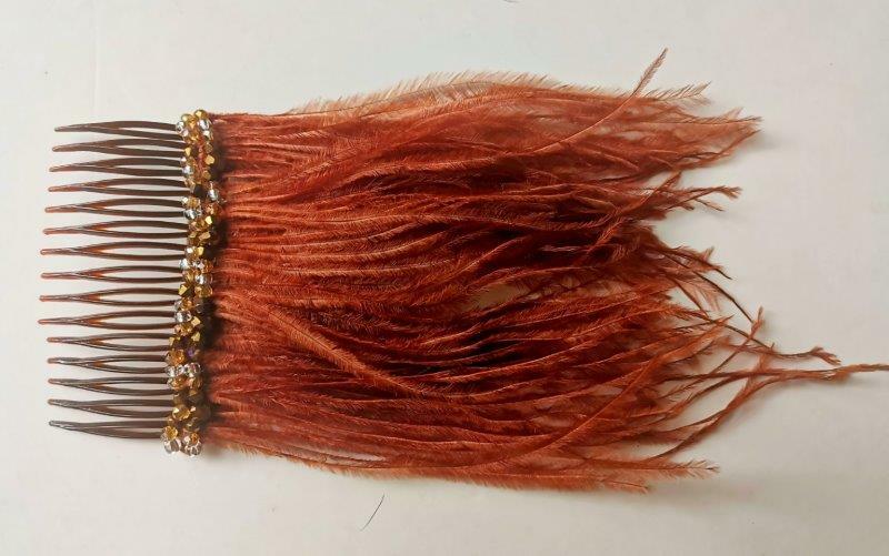 Feather Hair Piece/ Comb/ Clip