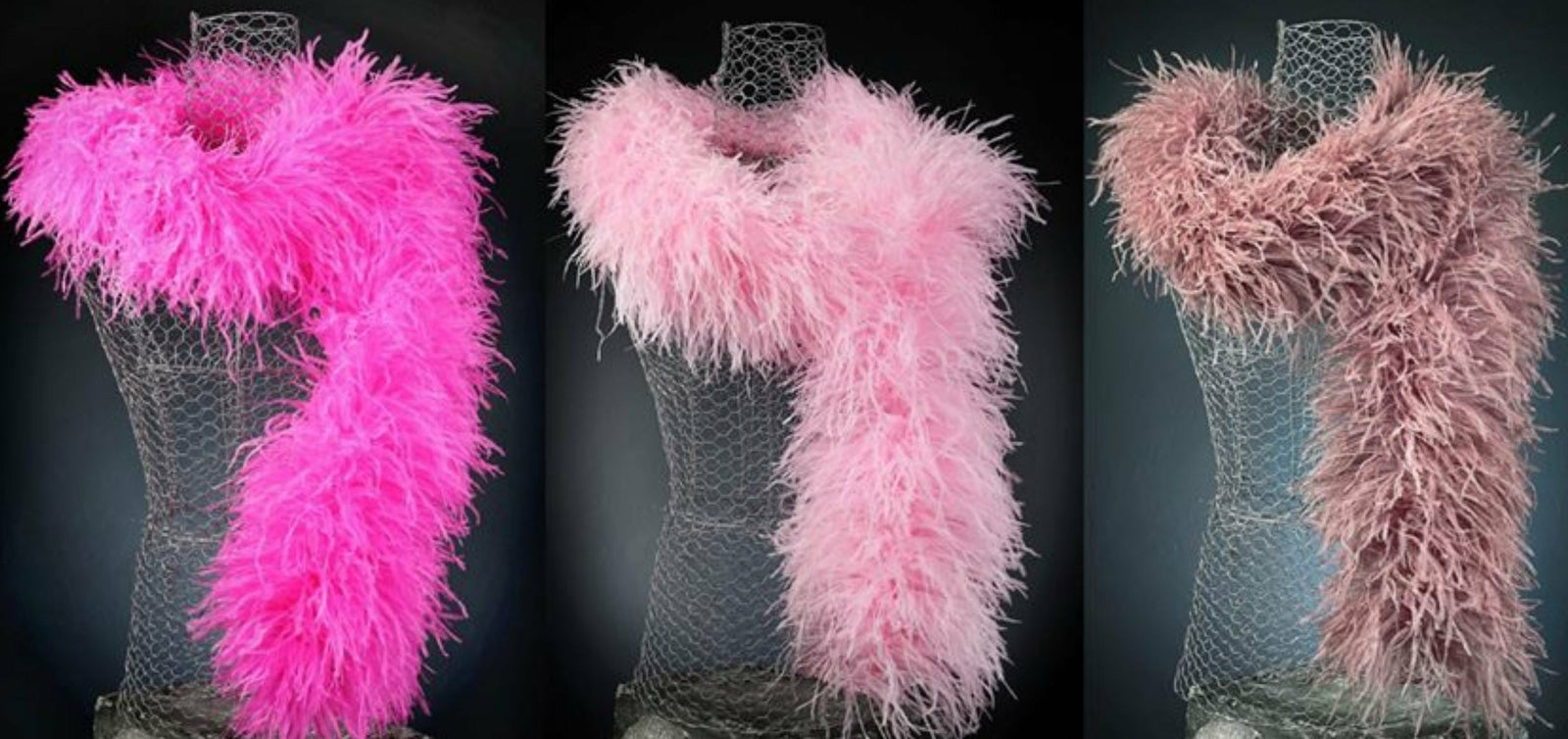 Genuine Ostrich Feather BOA, 8 Ply