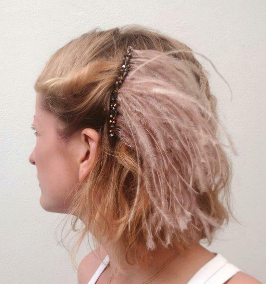 Feather Hair Piece/ Comb/ Clip