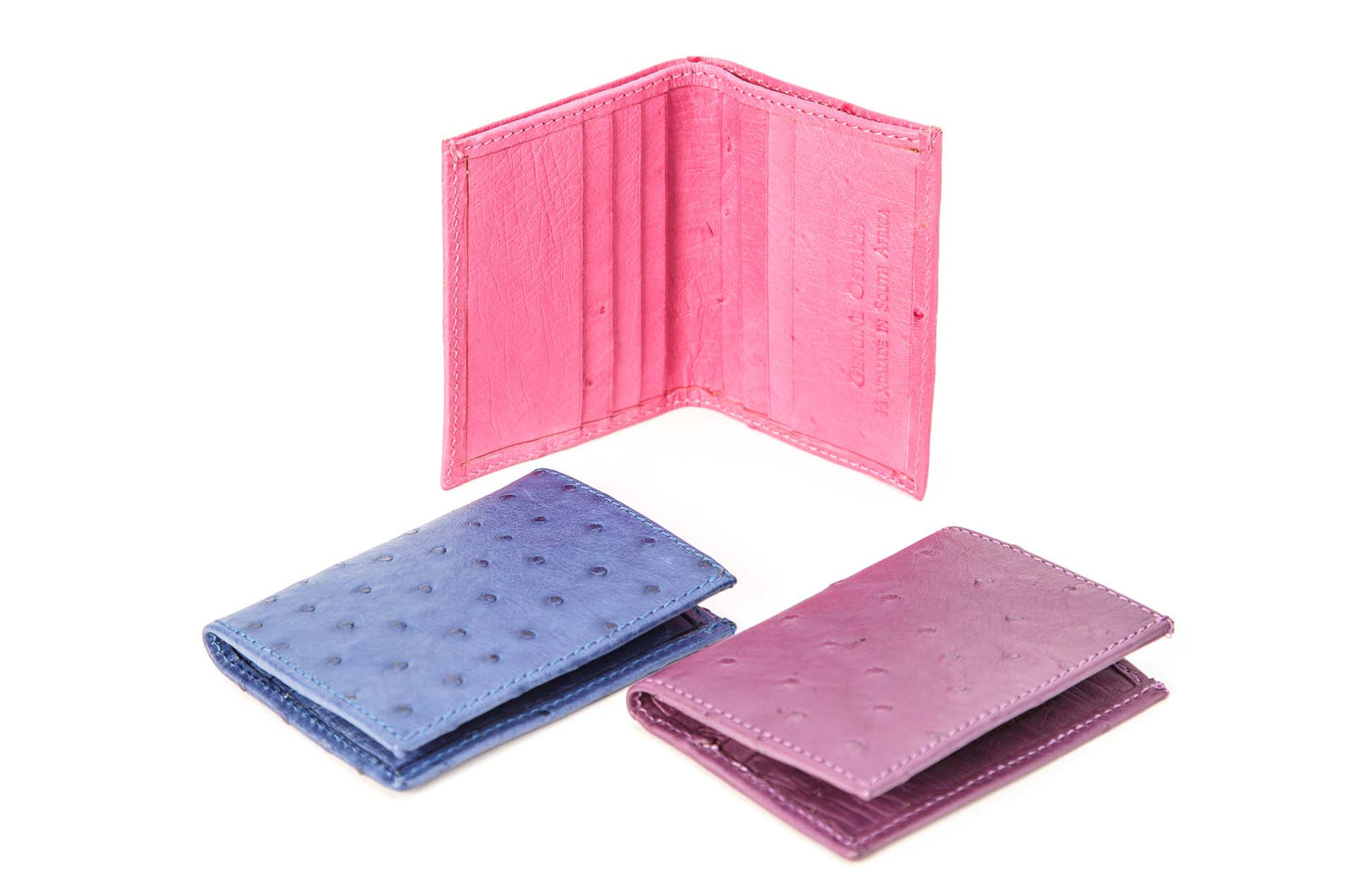 Ostrich Leather Mini Wallet