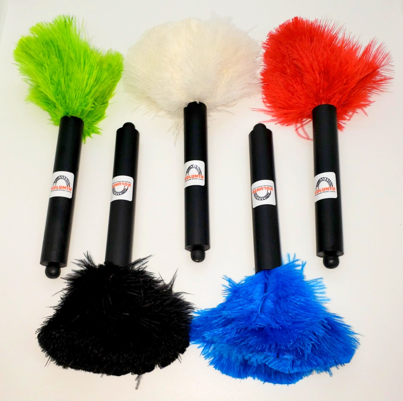 Black Handle Ostrich Feather Computer Duster