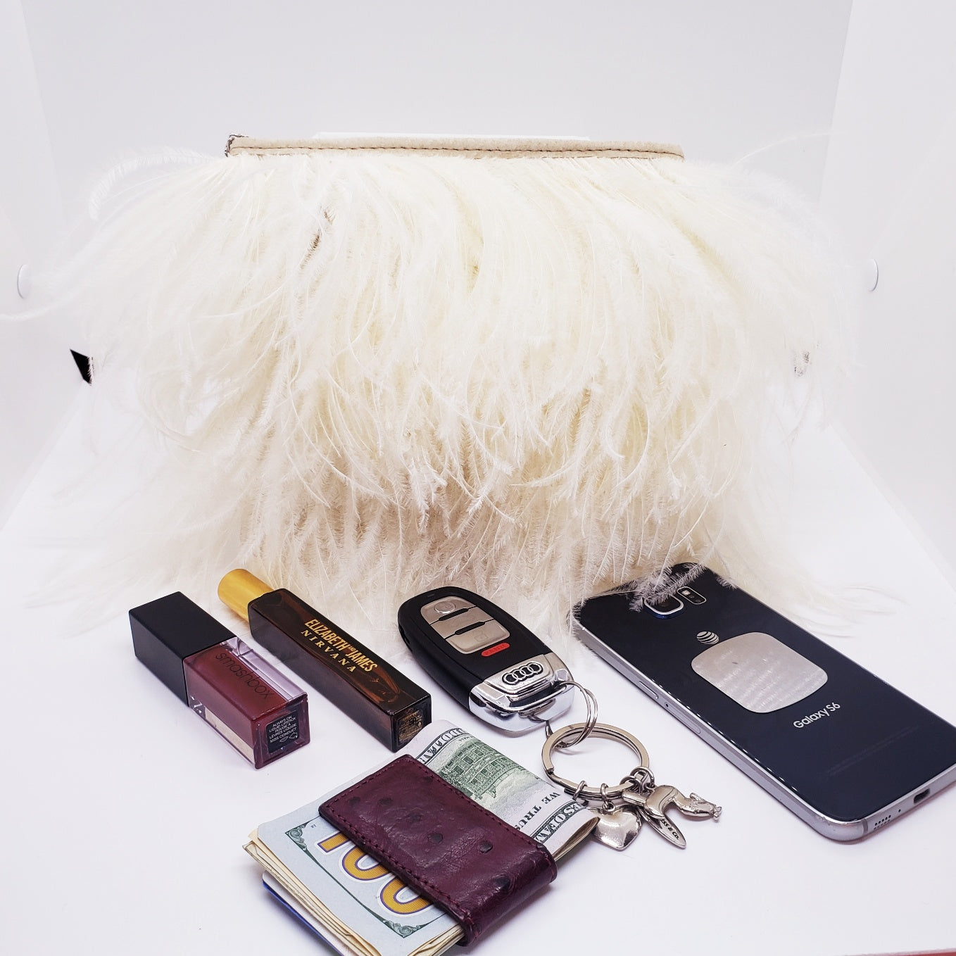 Fancy Feather Handbag