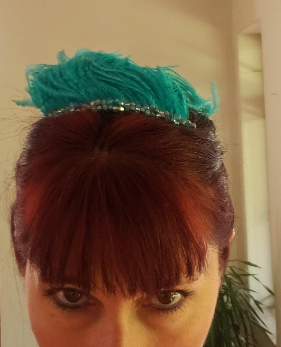 Feather Hair Piece/ Comb/ Clip