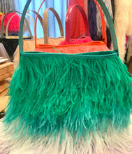 Shayleen Ostrich Feather & Shin Leather TOTE
