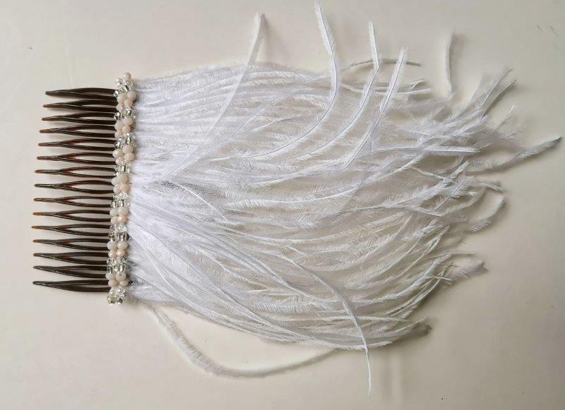 Feather Hair Piece/ Comb/ Clip