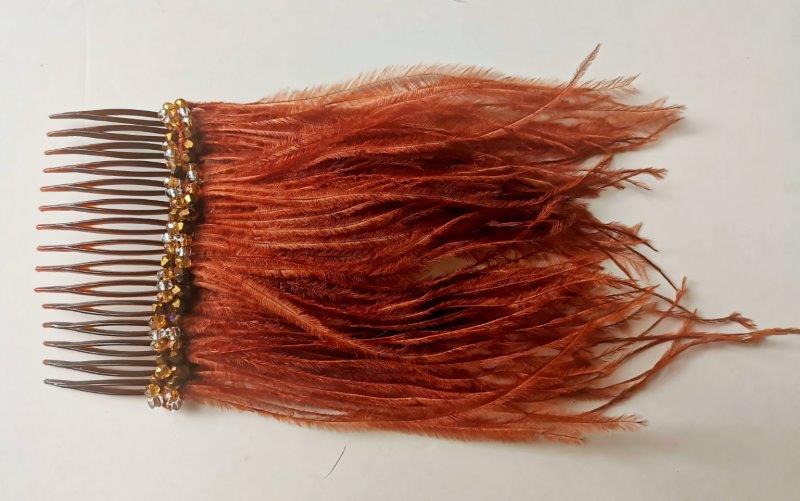Feather Hair Piece/ Comb/ Clip