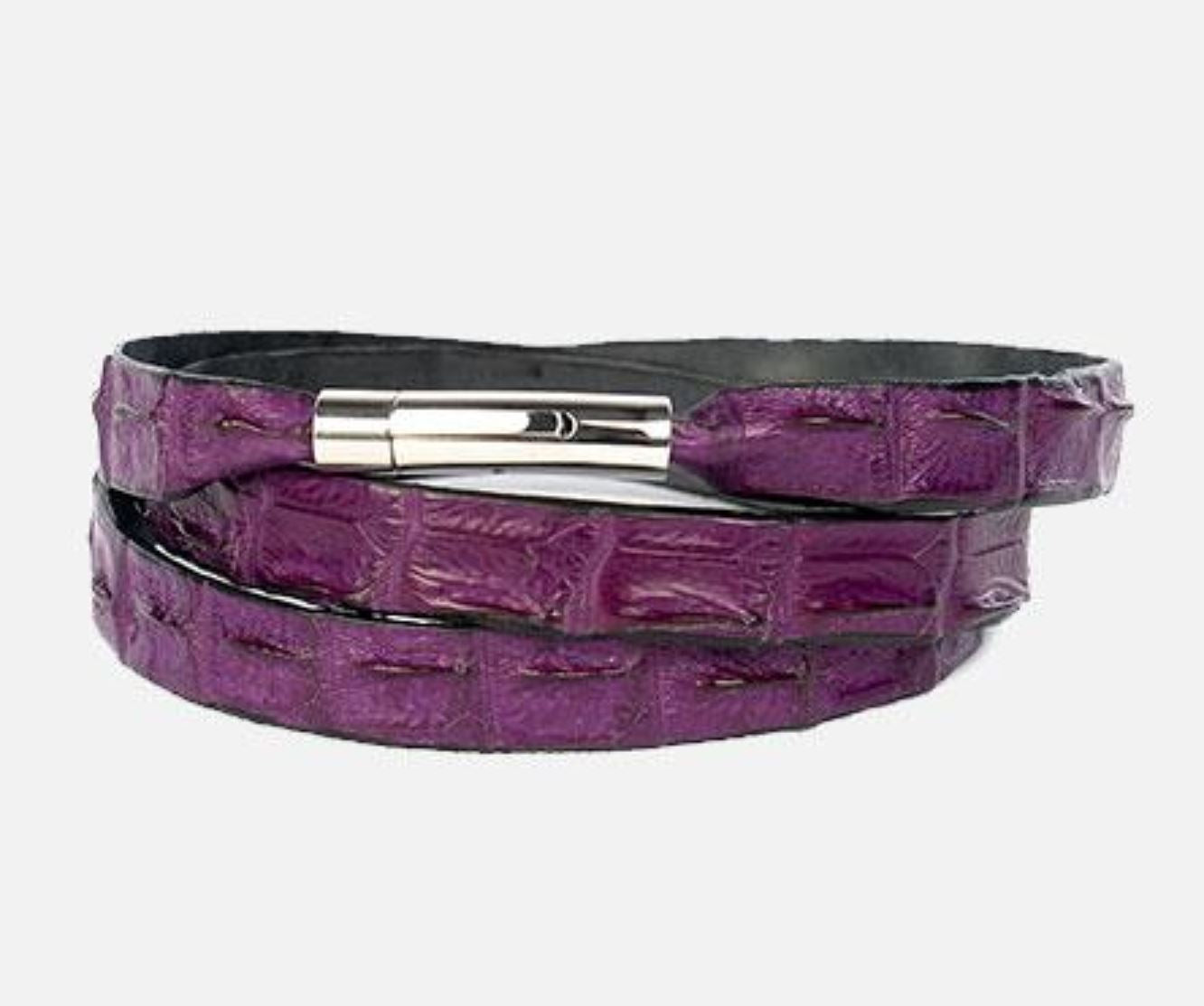 KOLUNTU | Handmade African Luxury | Crocodile Wrap Around Bracelet