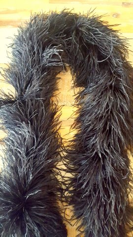 Genuine Ostrich Feather BOA, 8 Ply