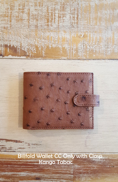 Ostrich Leather Purse Billfold