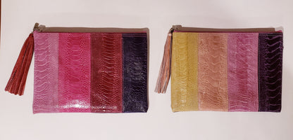 Jessie Ostrich Shin Leather Handbag