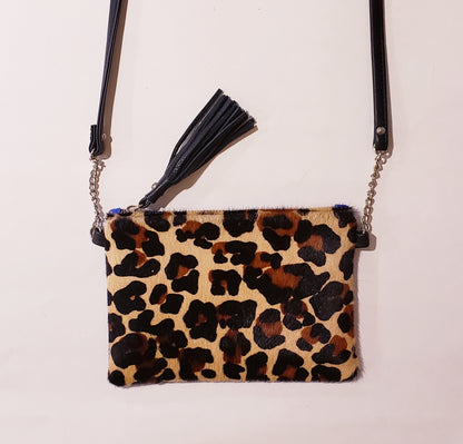 Shereen Leopard Print Handbag