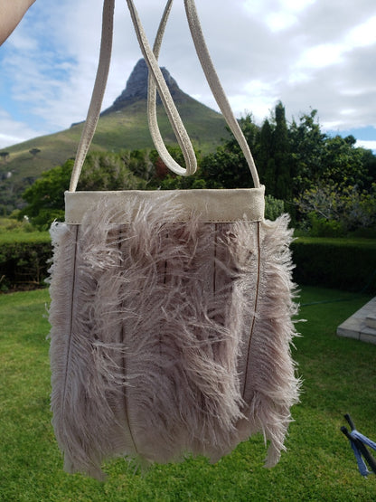 BOHO Ostrich Feather Bag