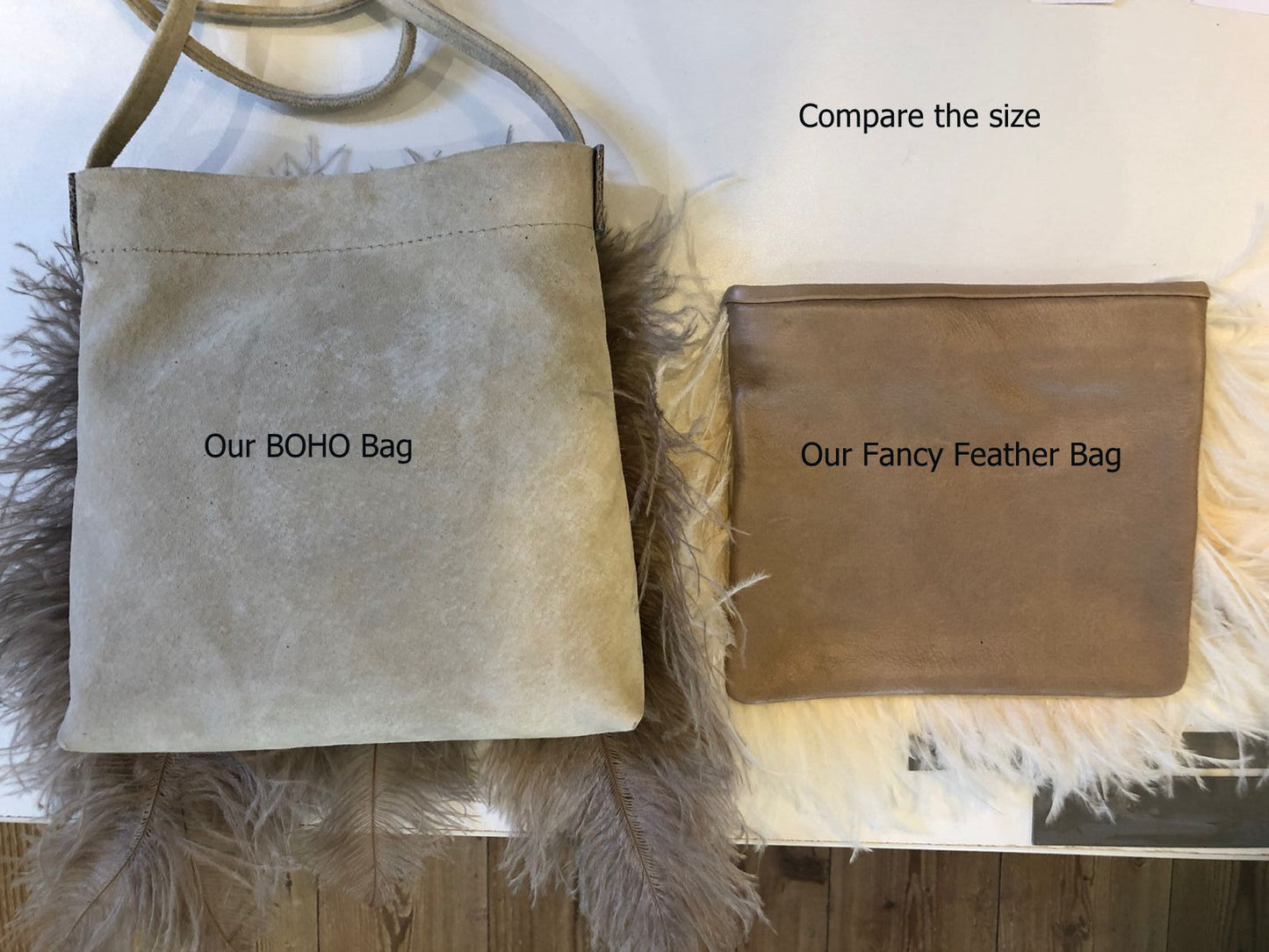 BOHO Ostrich Feather Bag