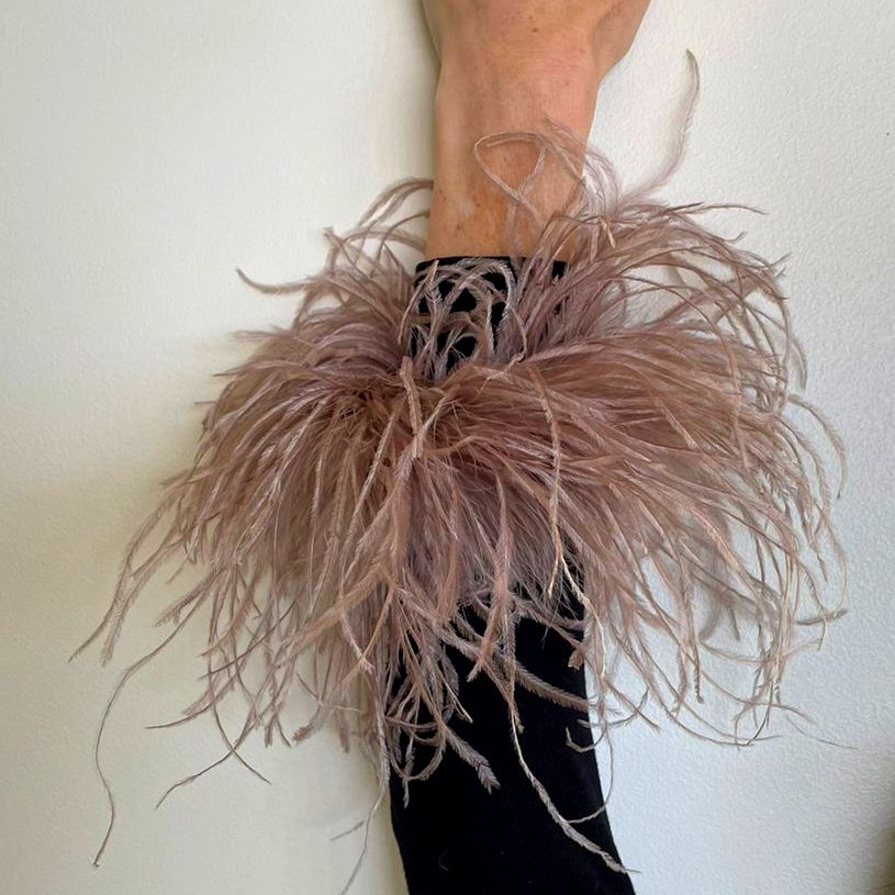 Detachable Ostrich Feather CUFF