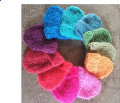 Hand-knitted Mohair Beanies