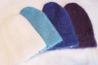 Hand-knitted Mohair Beanies