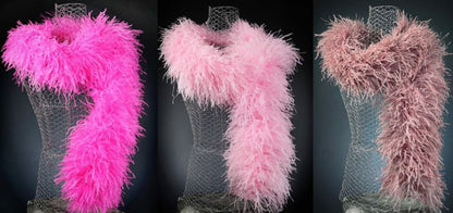 Genuine Ostrich Feather BOA, 8 Ply