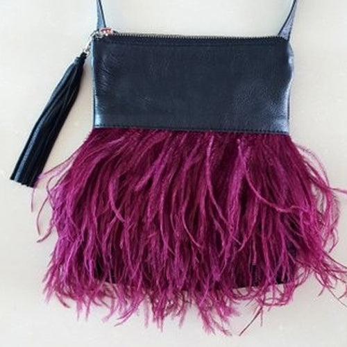 Helen Handbag with Ostrich Feathers